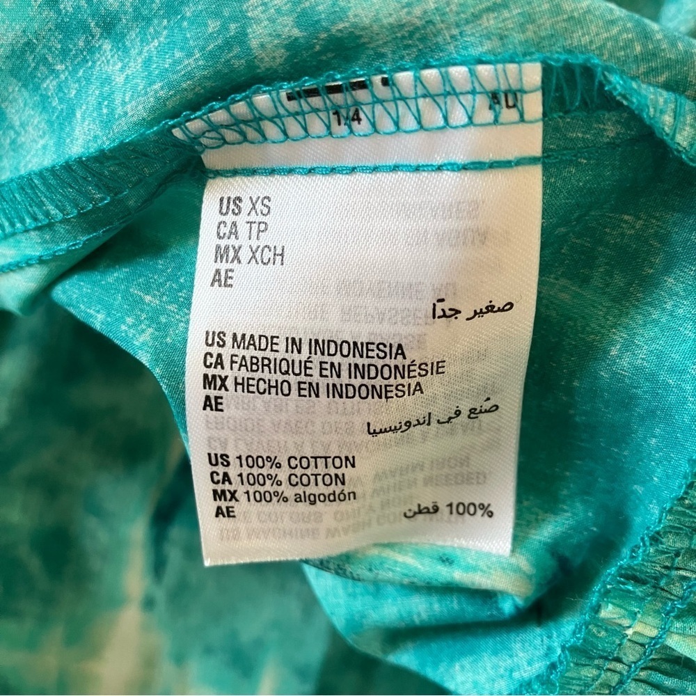 NWT INC International Concepts Women's Tie-dye Aqua Blue Maxi Dress (XS) - Picture 10 of 10